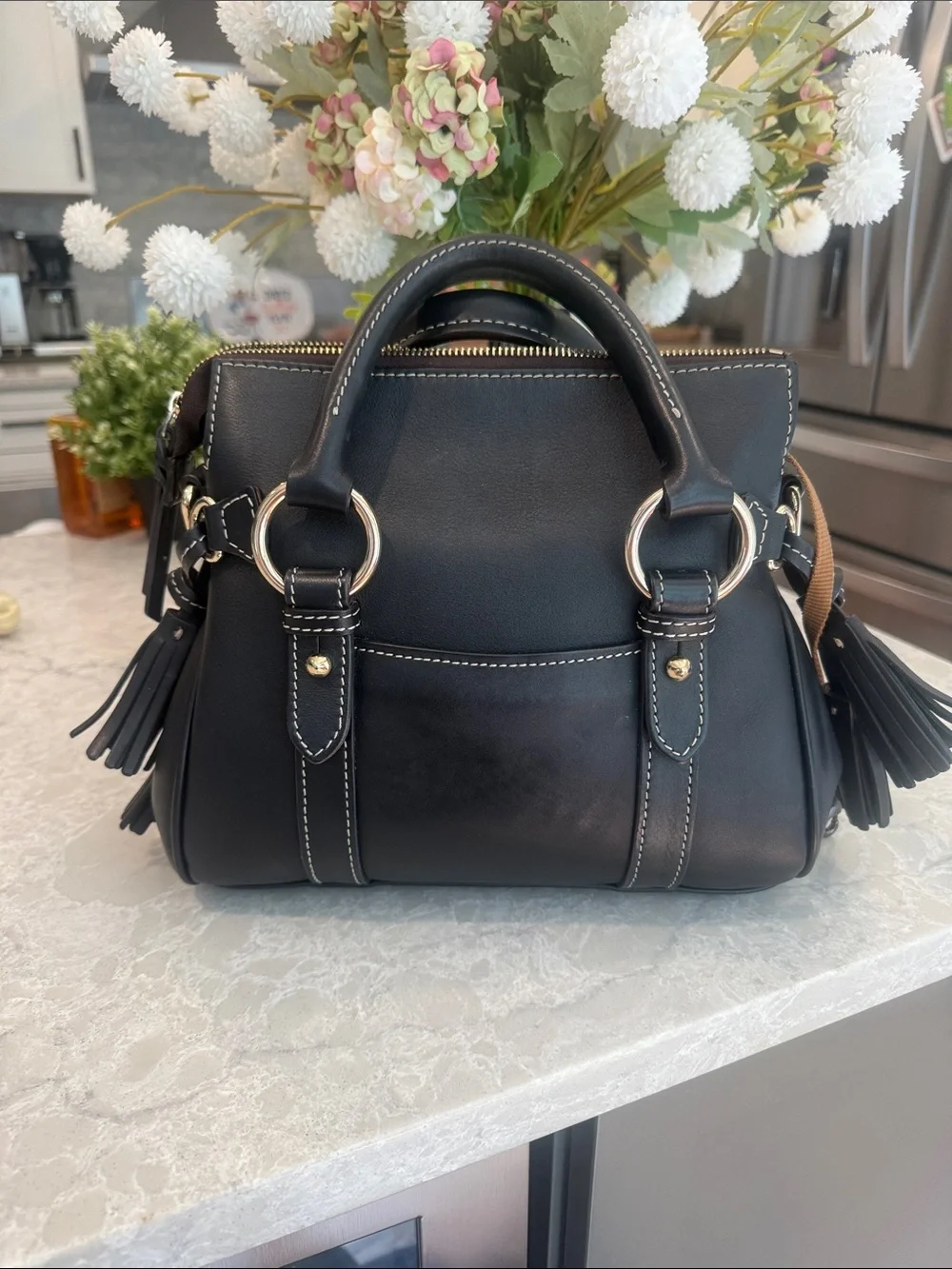 Dooney and Bourke Penrose satchel 30 with pocket